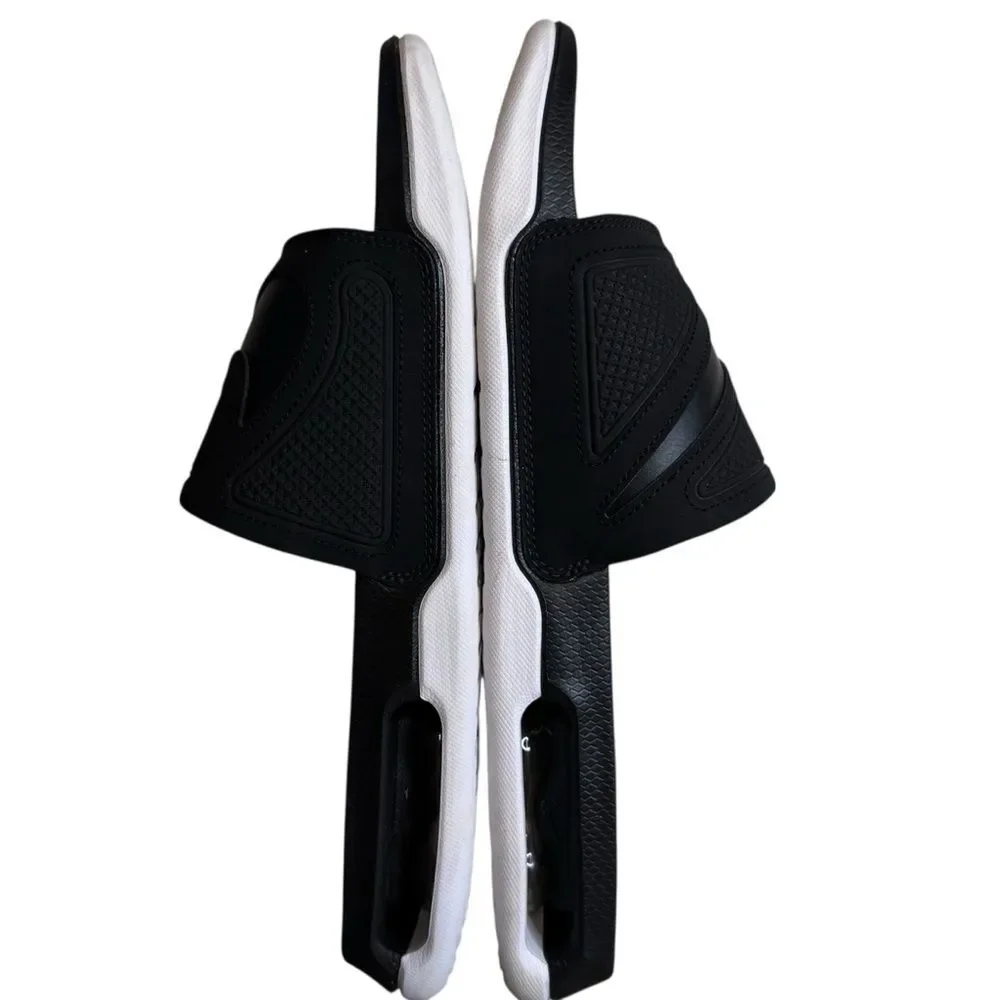 Nike Air Max Cirro Black White Slides Open Toe Laid Back Comfort Size 12